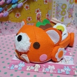 【再販】送料無料☆くまちゃんランチプレートカー☆オレンジ