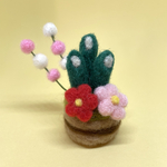 お正月🎍羊毛フェルトで作ったちっちゃな門松