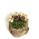 再販 丸い切り株のリングピロー