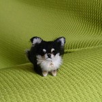 オーダー品  チワワ ブラックタン 羊毛フェルト 