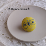 ＊ミナペルホネンと本革＊ちょっぴり特別な…＊まんまるブローチ＊ヘアゴム､クリップにも＊ ちょうちょ choucho