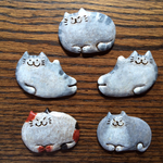 ごろごろねこの箸置き 陶器 猫雑貨