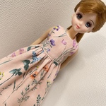 リカちゃん服　ワンピース　ターバン付き