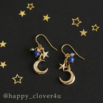 三日月と星のピアス/p594