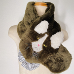 No.6548 あったかボスにゃんこマフラー🧣