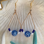 marine blue🐬しずくピアス&イヤリング