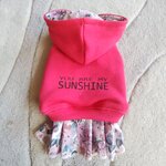 犬服！ミニ裏起毛！花柄スカート