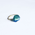 50 color of glass jewel ring にじ　#24