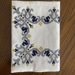 手刺繍bookカバー（アラベスク柄）