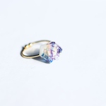 50 color of glass jewel ring にじ　#46