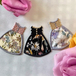 リバティ刺繍ワッペン　〜ドレス