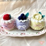あみぐるみ　ショートケーキ3個セット🧁