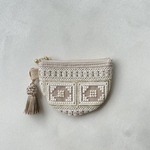 embroidery petit pouch / インド刺繍リボンのプチポーチ