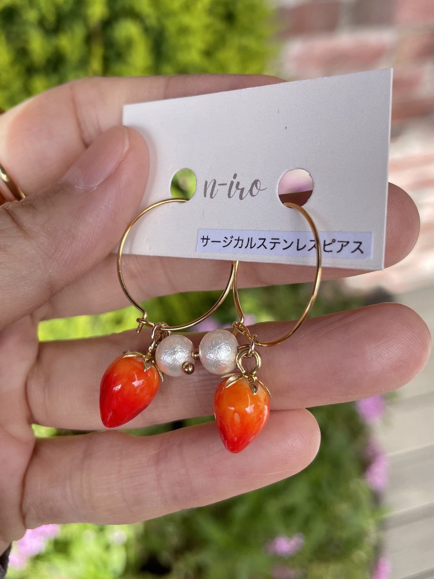 ハンドメイドピアス1622 030c1595c95bf3b81ebc2509431c3e