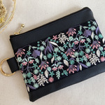 インド刺繍リボン　ポーチ