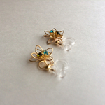 *再々販* 針金細工のフラワーイヤリング