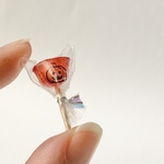 【みかん飴】ハロウィンver.  ミニチュアフード　お祭り屋台りんご飴屋さんにありそうなみかん飴《特集掲載》