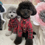 犬服　タータンチェックシャツ　オーダーサイズ