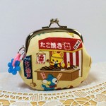 レトロ動物*たこ焼き×わなげ屋さん*がま口ポーチA