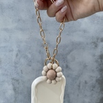 Flower×Chain Handstrap【White】