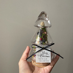 木の実のツリー（ツリー型ガラスドーム）✴︎クリスマス　ドライフラワー　ギフト