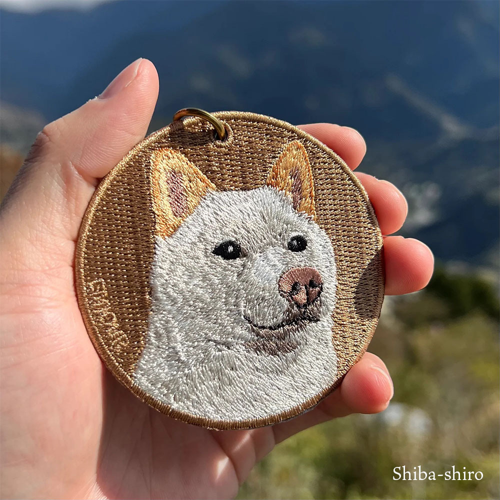 秋鮭様 リクエスト ハンドメイド　柴犬　刺繍　キーホルダー　ミニショルダーバッグ 秋鮭様 リクエスト ハンドメイド柴犬刺繍キーホルダーミニ