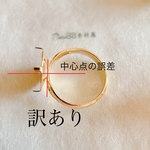 ➡️訳あり　送料込み【5個】329#14kgpデザインシャワー指輪台座　透かし