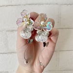 オーロラフラワーピアス