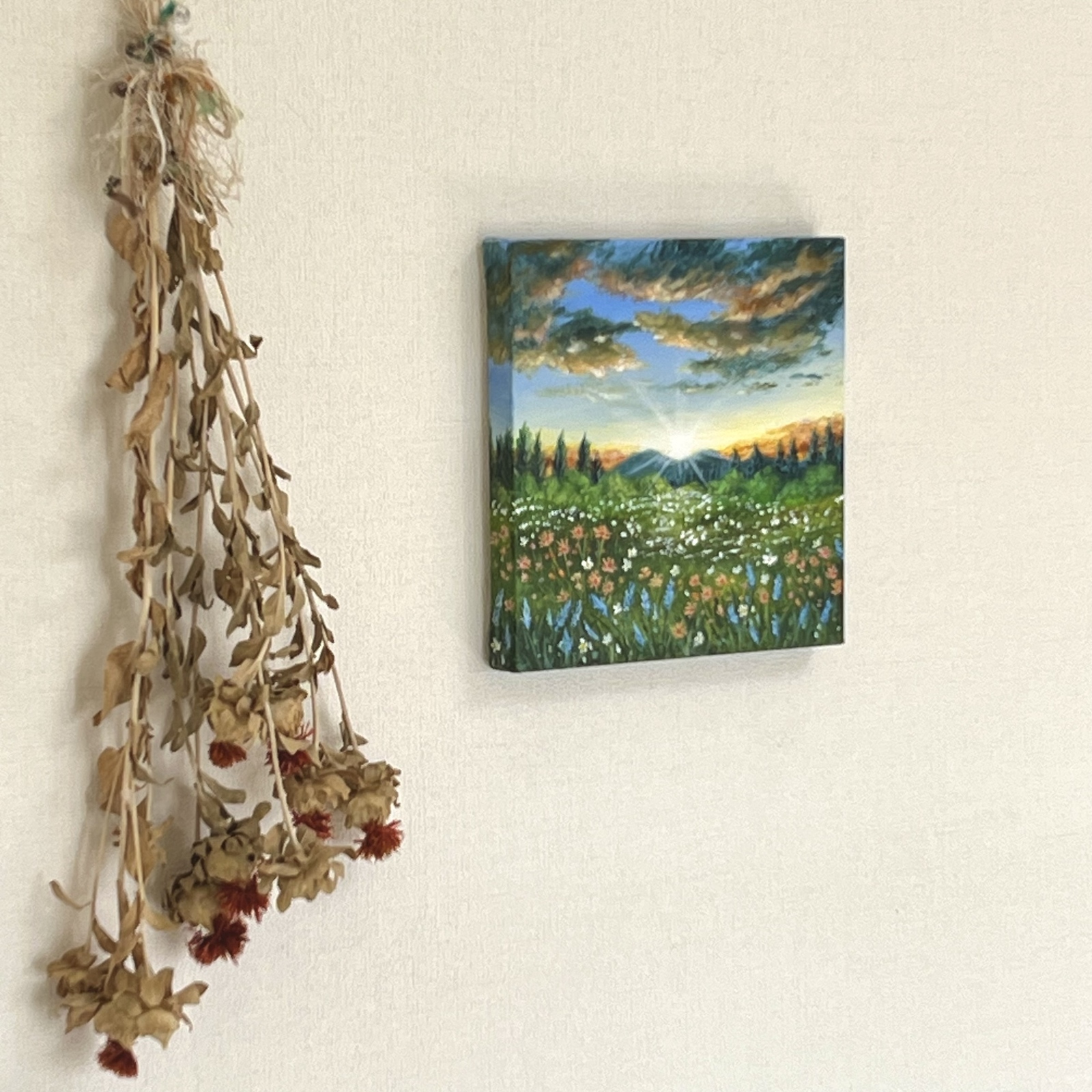 アクリル画《原画》✴︎ 草原の朝 ✴︎ - Loncheka