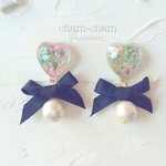 乙女のリボン(ピアス・イヤリング)