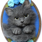 「aimirikira様(ウィくん)専用」羊毛フェルトねこ肖像【オーダーメイド】