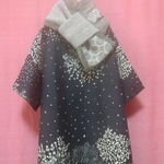 ◆sale◆ プランツ模様 ゆったりワンピース mono tone