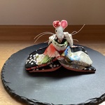 【hiiko21様専用】ネズミさん　ちりめん　吊るし飾り