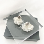 【〜Bloom〜シルバー】花びらピアス・イヤリング／ウェディング・ブライダル・花嫁さまに