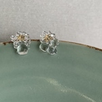 硝子のかけらのアシンメトリー　ピアス／イヤリング