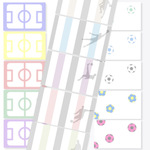 サッカー　メッセージカード、ポストカード