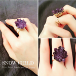 SNOW CHILD 14kgfドゥルージーアメジストリング