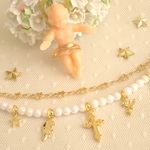 天使とお星さまの２連ブレスレット