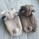 犬服！モコモコ　クマ　ブラウン