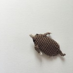 もぐらのブローチ(コットン製)