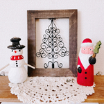 クリスマス限定🎄アンティークワイヤーフレーム🎄(ツリー❄︎ブラック小)