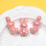 ちょこんとうさぎビーズ 濃ピンク カスタムボールペンOK  