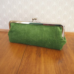 (m様用)Shiny Green Corduroy Pen Bag