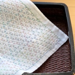 #81.刺し子ふきん  【篭目】＊送料無料