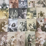 (再販×8)古い写真(Xmas)の紙モノセット＊コラージュ素材＊コラージュペーパー＊ジャンクジャーナル