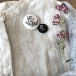 刺繍ブローチ　2個セット