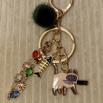 シャム猫キーホルダー