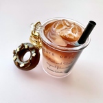 カフェラテキーホルダー