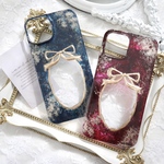 【11.12月限定!】girly ribbon ボルドーorネイビー フレンチガーリースマホケース