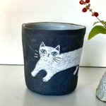 I,M様専用です　猫　カップ　フリーカップ　カトラリースタンド
